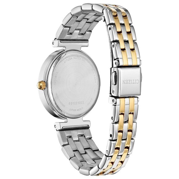 WOW! Diamond Citizen Ladies Two Tone Watch With Box